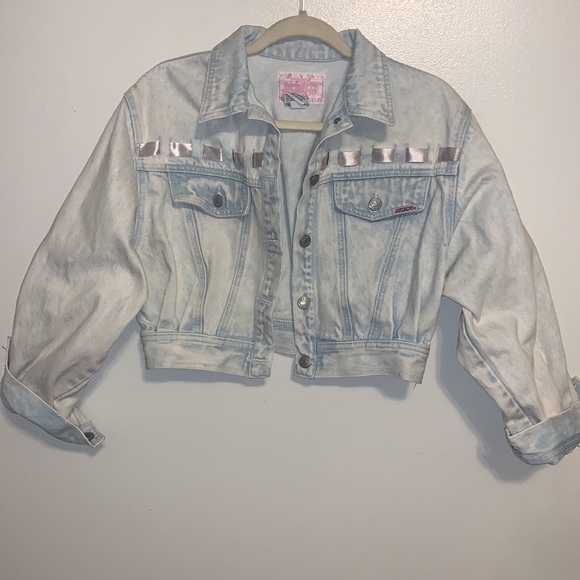 Vintage 90’s Y2K Jordache cropped denim jean jacket - Picture 1 of 11